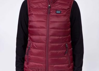 WOMEN'S FAKE DOWN PUFFER VEST JACKET ΚΟΚΚΙΝΟ - EMERSON - 