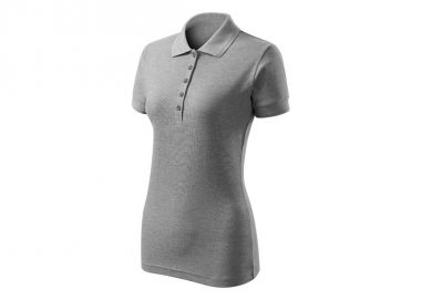 Women's Pique Polo Free Polo Shirt Dark Grey Melange - Malfini - 