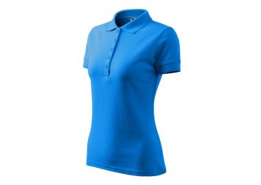 Women's Pique Polo Shirt snorkel blue - Malfini - 