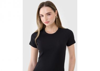 Women's slim ribbed tshirt 4F 4FWSS25TTSHF196820S - 4f - 