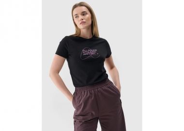 Women's slim Tshirt with print 4F 4FRSS24TTSHF249920S - 4f - 