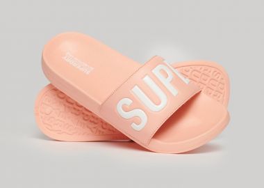 WOMEN'S SUPERDRY CORE VEGAN POOL SLIDERS ΡΟΖ - SUPERDRY - 