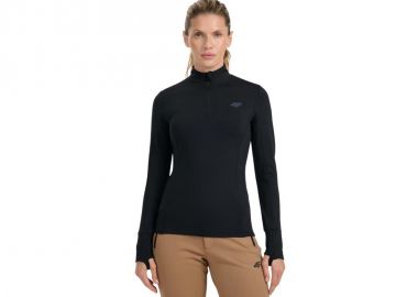 Women's thermal sweatshirt 4F F098 deep black 4FWAW25UBRUF098 20S - 4f - 