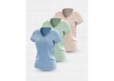 Women's Tshirt SET OF 3 TSHIRTS 4F 4FWSS25TTSHF309890S - 4f - 
