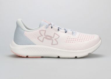 WOMEN'S UNDER ARMOUR CHARGED PURSUIT 3 BIG LOGO ΑΣΠΡΟ - UNDER ARMOUR - 