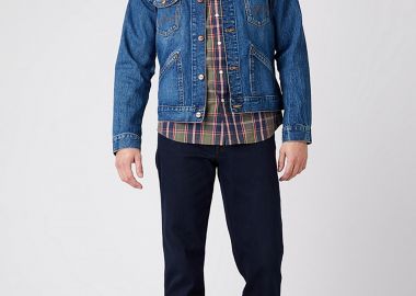 Wrangler ανδρικό denim παντελόνι πεντάτσεπο 