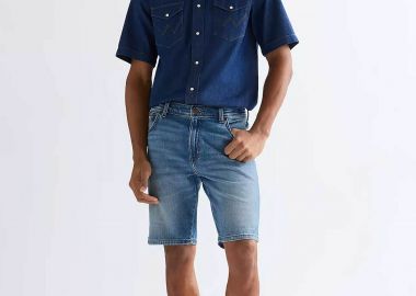 Wrangler® ανδρική denim βερμούδα πεντάτσεπη Regular Fit 