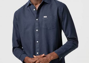 Wrangler® ανδρικό μονόχρωμο πουκάμισο 