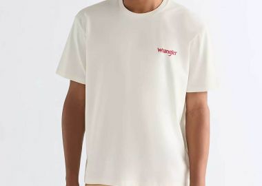 Wrangler® ανδρικό T-shirt με lettering Boxy Fit 