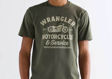 Wrangler® ανδρικό T-shirt με print Regular Fit 