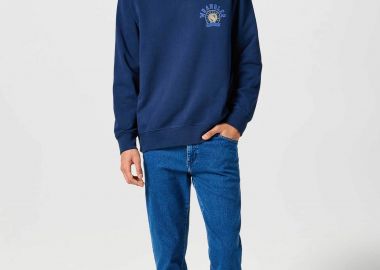 Wrangler® ανδρικό τζιν παντελόνι πεντάτσεπο με logo patch 