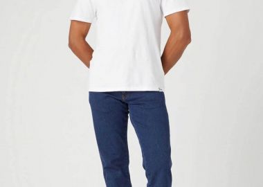 Wrangler® ανδρικό τζιν παντελόνι πεντάτσεπο Regular Straight Fit 
