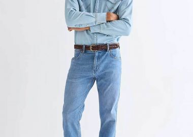 Wrangler® ανδρικό τζιν παντελόνι πεντάτσεπο Straight Fit 