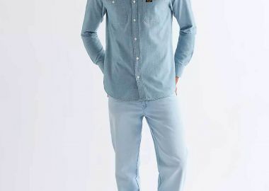 Wrangler® ανδρικό τζιν παντελόνι πεντάτσεπο Straight Fit 