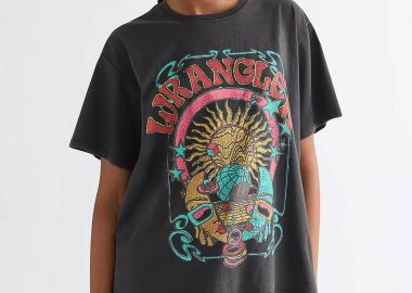 Wrangler® γυναικείο T-shirt με graphic logo print Relaxed Fit 