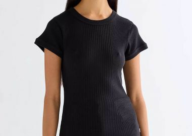 Wrangler® γυναικείο T-shirt ribbed Slim Fit 