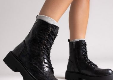 Xti Footwear Αρβυλάκια με snake print - 144389 - Black Snake Patern - Xti Footwear - 