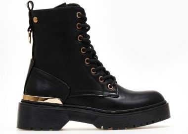Xti Footwear Μποτάκια με μεταλλικές λεπτομέρειες - 141807 - Μαύρο - Xti Footwear - 