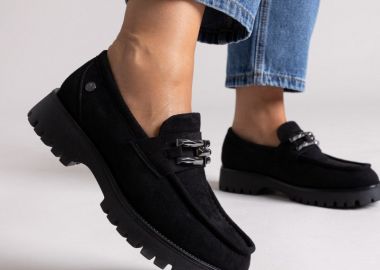 Xti Footwear Suede Loafers - 144459 - Μαύρο Σουέτ - Xti Footwear - 