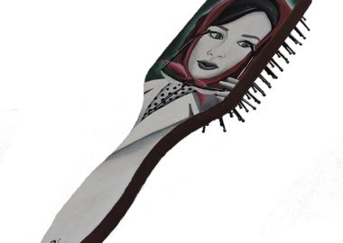 Ξύλινη βούρτσα μαλλιών AUDREY -  - 