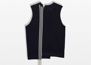 Y-3 Ανδρικό Μαύρο GFX Knitted Vest - Y-3 - 
