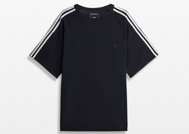 Y-3 Ανδρικό Μαύρο Short Sleeve Tee 3-Stripes - Y-3 - 