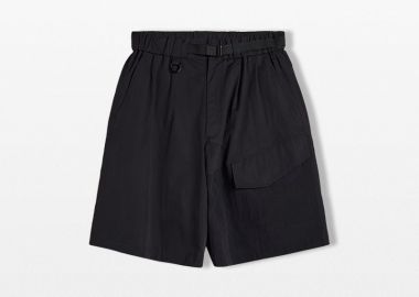 Y-3 Ανδρικό Μαύρο Wide Leg Shorts - Y-3 - 