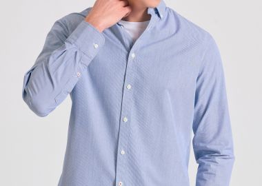 Yarn dyed oxford ριγέ πουκάμισο - FUNKY BUDDHA - 