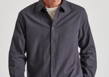 Yarn dyed πουκάμισο με micro-checked pattern - FUNKY BUDDHA - 