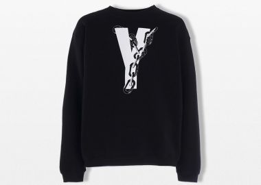 YOHJI YAMAMOTO Ανδρικό Μαύρο x Masses Long Sleeved Pullover - YOHJI YAMAMOTO - 