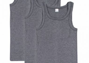 Υπερμέγεθος ανδρικά φανελάκια αμάνικα Giorgio Σετ 3 τεμαχίων Ανθρακί Ανθρακί - Giorgio - 