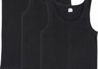 Υπερμέγεθος ανδρικά φανελάκια αμάνικα Giorgio Σετ 3 τεμαχίων Μαύρο Μαύρο - Giorgio - 