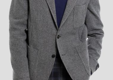 Z ZEGNA Ανδρικό Μαύρο Wool Blend Jacket - Z ZEGNA - 