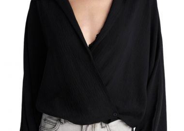 Ζακέτα Ale Μπολερό Wrap Με Ανάγλυφη Υφή 82276200-BLACK Γυναικείο - Ale - 