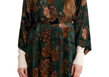 Ζακέτα Attrattivo Κιμονό Φλοράλ Βελούδινο 9922388-MULTICOLOR Γυναικείο - Attrattivo - 