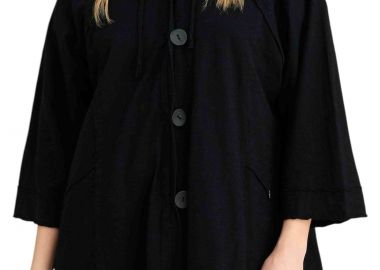 Ζακέτα Attrattivo Με Κουμπιά 9836606-BLACK Γυναικείο - Attrattivo - 