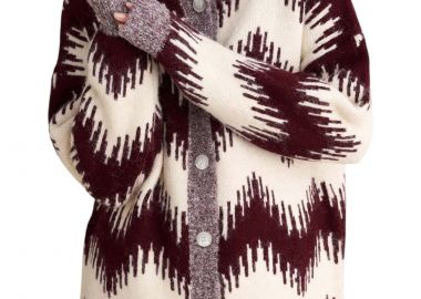 Ζακέτα Attrattivo Με Κουμπιά Και Γιακά 9P22965-OXBLOOD Γυναικείο - Attrattivo - 