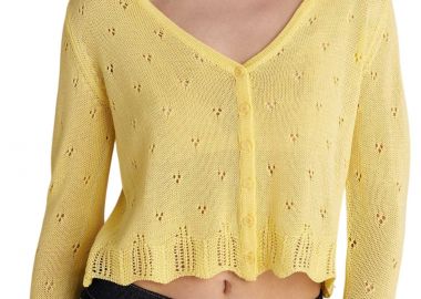 Ζακέτα Attrattivo Πλεκτή Μακρυμάνικη 9P19150H-YELLOW Γυναικείο - Attrattivo - 