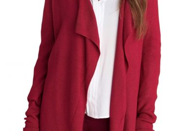Ζακέτα Attrattivo Πλεκτή Με Κουκούλα 9P23392-CHERRΥ Γυναικείο - Attrattivo - 