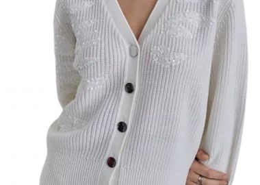 Ζακέτα DKNY Πλεκτή Με Παγέτες P4MXAQ60-IVY Γυναικείο - DKNY - 