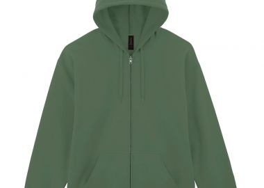 Ζακέτα Φούτερ με Κουκούλα SF600 Gildan Softstyle Midweight Full Zip Hoodie Military Green - Gildan - 