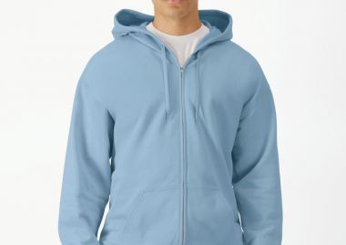 Ζακέτα Φούτερ με Κουκούλα SF600 Gildan Softstyle Midweight Full Zip Hoodie Stone Blue - Gildan - 