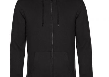 Ζακέτα Φούτερ με Κουκούλα WU03K B & C King Black Pure - B & C - 