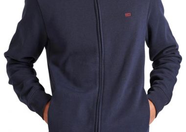 Ζακέτα Funky Buddha Φούτερ Με Ψηλή Λαιμόκοψη FBM010-040-06-NAVY Ανδρικό - Funky Buddha - 