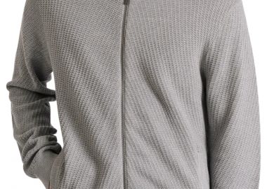 Ζακέτα Funky Buddha Με Ανάγλυφη Πλέξη & Κουκούλα FBM010-021-09-GREY MEL Ανδρικό - Funky Buddha - 