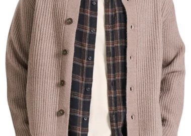 Ζακέτα Funky Buddha Πλεκτή Με Ψηλή Λαιμόκοψη FBM010-038-09-CIGAR MEL Ανδρικό - Funky Buddha - 