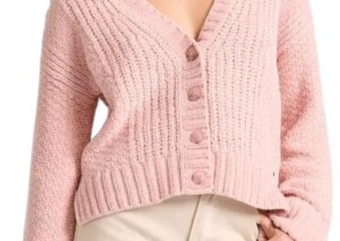 Ζακέτα Funky Buddha Σενίλ FBL010-108-09-DIRTY PINK Γυναικείο - Funky Buddha - 