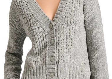 Ζακέτα Funky Buddha Σενίλ FBL010-108-09-GREY Γυναικείο - Funky Buddha - 