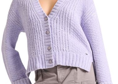 Ζακέτα Funky Buddha Σενίλ FBL010-108-09-LT LILAC Γυναικείο - Funky Buddha - 