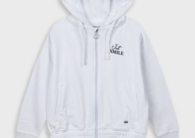 Ζακέτα για κορίτσι - Λευκό 16-225202-5 - energiers - 